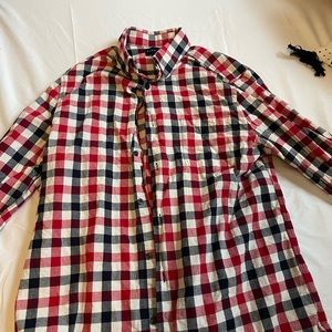 Five Four red, blue, and white button down. Size medium.